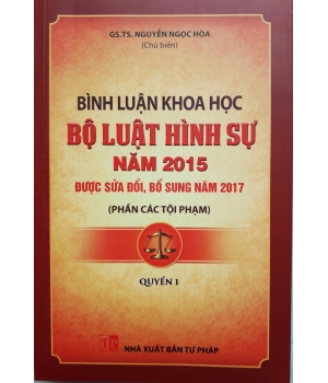 Sách nói: Bình luận khoa học Những điểm mới của Bộ Luật Hình Sự năm 2015 (sửa đổi, bổ sung năm 2017)